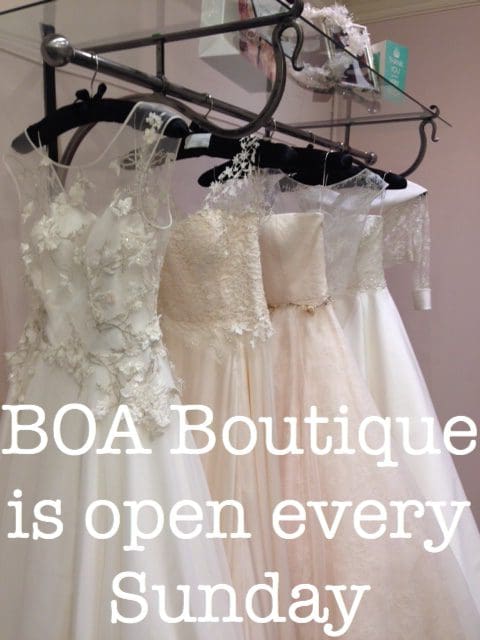 Did you know that BOA Boutique is open every Sunday?