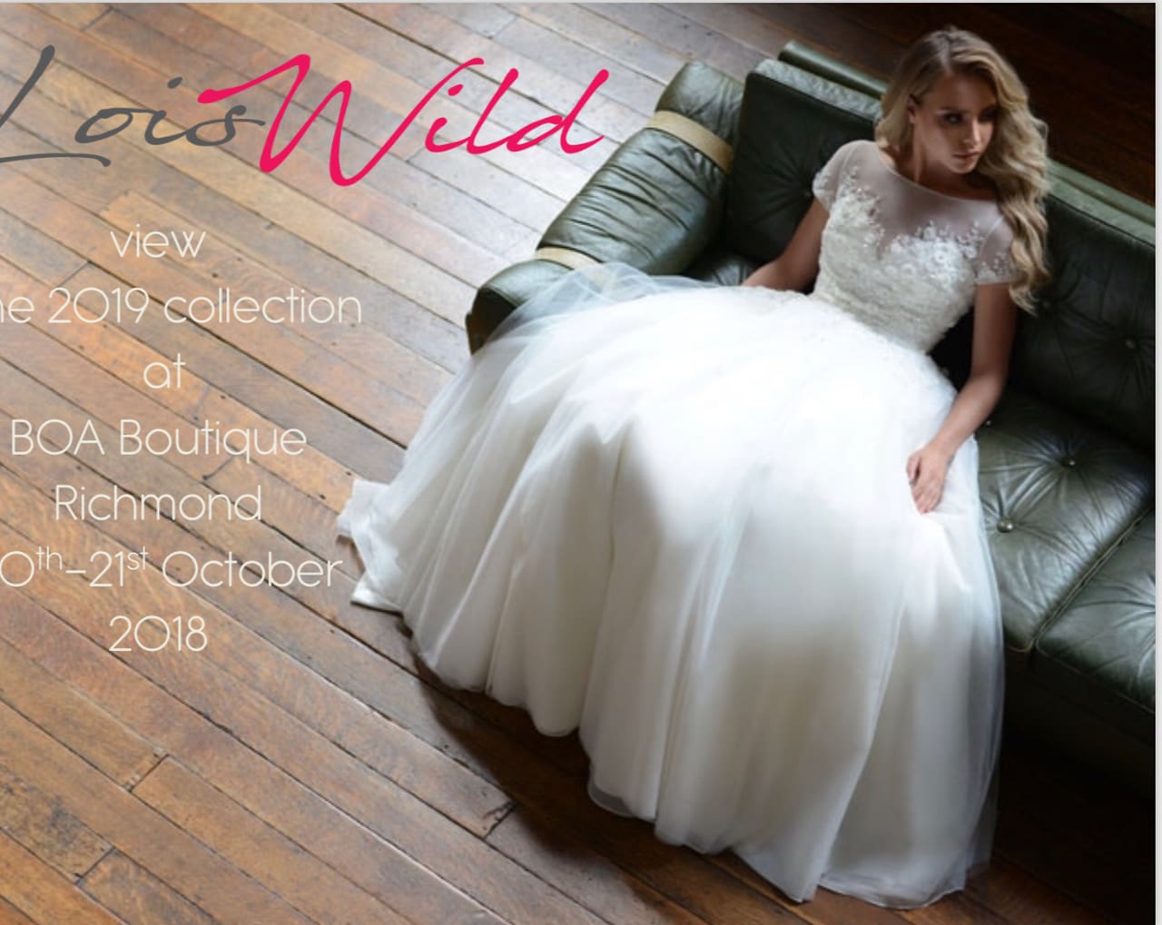 Lois Wild 2019 Trunk Show this Weekend at BOA Boutique, Richmond Hill – 20th & 21st October